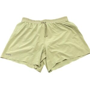 Janji AFO Middle Short Mens Size M Green 5" Inseam Running Athletic Shorts